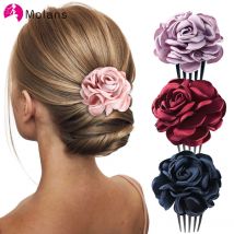 Molans Brautblumen-Haarkämme, Hochzeit, Blumenmuster, Retro-Haarnadeln für Frauen, Haarspange, Haarspangen, Haarschmuck, Kopfbedeckung
