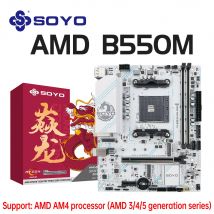 SOYO AMD B550M scheda madre da gioco USB3.1 M.2 Nvme Sata3 DDR4 Dual Channel supporta RYZEN R3 R5 R7 3000 4000 5000 CPU AM4 Socket