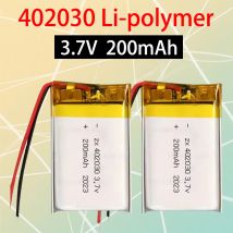 402030 200mAh 3.7V Lithium Polymer Battery for Smart Bracelet Voice Recorder GPS Tablet PC Pet Training Tool Webcam Batteries
