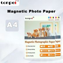 5 Stück A4 magnetisches Fotopapier Inkjet-Druck Fotopapier glänzende matte Aufkleber DIY Kühlschrankmagnet