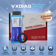 VXDIAG-lector de código de prueba activa VCX NANO NX600 para GM WIFI J2534, programación ECU, diagnóstico OBD2, escaneo de todos los sistemas para Opel