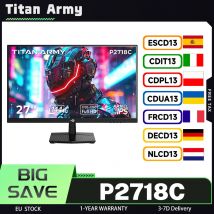 TITAN ARMY P2718C Flat, proporcje 16:9, matryca IPS, rozdzielczość FHD, odświeżanie 144Hz, monitory gamingowe, 27 cali, 350 cd/m² (typ), 250 cd/m² (min)