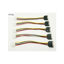 5PCS 20cm SATA 15Pin to 4Pin Power Cable Serial ATA 15pin Male to Molex IDE 4pin Female Power Supply Cable for BTC Miner Mining