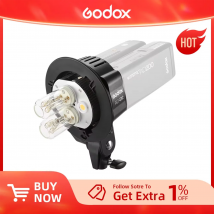 Godox AD200 AD-B2 bokens Mount double tubes Light Head staffa per AD200 Flash portatile