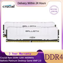 Crucial Ram DDR4 8GB 16GB 3200 Ballistix Platinum Gioco desktop XMP 2.0 Supporto per overclock automatico