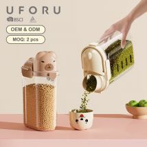 UFORU Getreidekanister in Tierform – versiegelter Speisekammer-Organizer in Lebensmittelqualität für die Küche