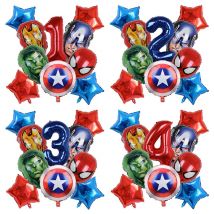 10 pz/1set Spiderman supereroe palloncino Baby Shower decorazione festa di compleanno decori