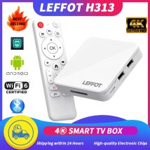 Android TV Box LEEFOT H313 Android 14.0 IPTV Box Wifi6 RK3518 Quad Core 4K HDR Geeignet für 4K HDR 2,4G 5G HD Google Player
