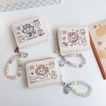 Chiikawa Cute Wallet Coin Purse Card Holder Usagi Hachiware JiYi Small Bag Keychain Kawaii Gift for Girls Students Travel Use
