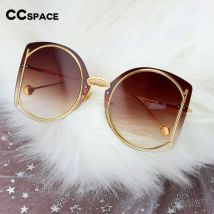 47048 Neue Luxuriöse Sonnenbrille Frauen Marke Designer Randlose Sonnenbrille Gradienten Objektiv Uv400 Bunte Spiegel Mode Brillen