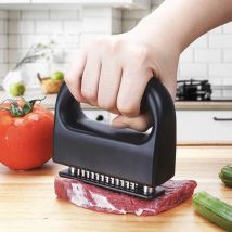 1 pz 48-pin batticarne in acciaio inox bistecca batticarne utensili da cucina barbecue manzo filo interdentale aghi bastoncino di carne patty maker