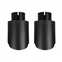 1 Pcs Universal Car Carbon Fibre Tail Throat Stainless Steel Bright Black Twill Matte Muffler Exhaust Nozzle Tip