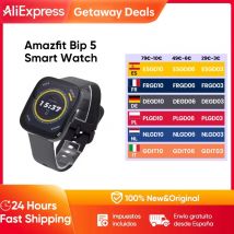 Amazfit-reloj inteligente Bip 5 para hombre y mujer, pulsera con pantalla de 1,91 ", más de 120 modos deportivos, control del ritmo cardíaco y del sueño, para teléfono android