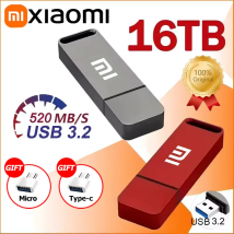 Xiaomi Original Pen Drive 16TB USB 3.2 Flash Drive High-Speed Pen Drive Type-C Metal USB Memory For Computer Storage Devices2025