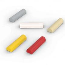 MOC 10PCS Curved 79756 1x4x2/3 Slope Building Blocks House Castle Bricks Parts Educational Assemble Toy Children Birthday Gifts