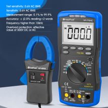 HoldPeak HP-770HC Digitalmultimeter-Tester, True RMS Smart Autoranging Probe mit NCV + HP-605A Klemmadapter, 600 A AC/DC-Strom