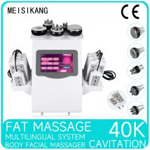 MEISIKANG 6 In1 40K macchina per cavitazione ad ultrasuoni sonde con manico in metallo radiofrequenza del corpo massaggiatore per Cellulite e grasso radiofrequenza viso professionale cavitazione