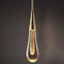 Nordic Bedroom Bedside Chandelier Creative Restaurant Bar Water Drop Lights Simple Light Luxury Crystal Glass Art Lamp