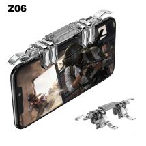 Z06 Uchwyt do gier z 6 palcami do telefonu komórkowego IPhone Android PUBG Aim Shooting Alloy Key Button Gamepad Joystick Controller