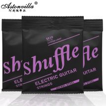 Irin e-gitarren saiten se10 gitarren zubehör & teile 6pcs versilberte nickels tahl ultra dünne beschichtung saiten