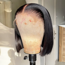 Vietnamese Short Bob Straight Human Hair Wigs HD 13x6 Lace Frontal Wig Preplucked Lace Front Glueless 5x5 Closure Wig For Women