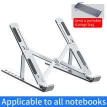 Soporte de aleación de aluminio para ordenador portátil, soporte ajustable plegable portátil para ordenador portátil, soporte de refrigeración de elevación antideslizante