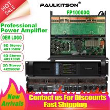 Paulkitson FP10000q Verstärker 4-Kanal Professioneller Leistungsverstärker 4x1350w 8 Ohm Hochleistungs-Subwoofer AMP Line Array-Lautsprecher