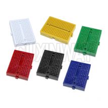 1 Stück SYB-170 Mini lötfreies Prototyp-Steckbrett 170 Verbindungspunkte 35 x 47 x 8,5 mm für Diy-Kit mit blau, grün, gelb, schwarz, rot