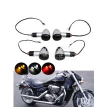 3in1 LED Integrated Turn Signal Light Tail Brake DRL Light Indicator Blinker Lamp For Suzuki Boulevard M109R VRZ1800 Cafe Racer
