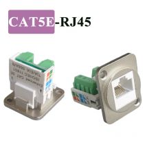 CAT5E RJ45 Netzwerktop-Buchse CAT5 RJ45 lötfreier Netzwerkkabel-Modul-Anschluss Metallgeschirmter Netzwerkkabel-Extender