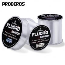 PROBEROS 300/500M Lenza da pesca in fluorocarbonio: leader morbido in nylon e fibra di carbonio per lenze affondate e pesca a mosca