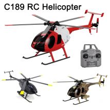 1:28 C189 RC Elicottero MD500 Brushless Doppio motore Modello di telecomando Giroscopio a 6 assi Giocattolo per aereo Decollo/landing con un clic