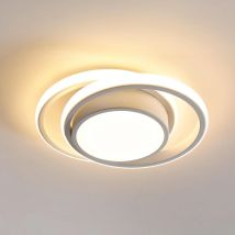 Luz de techo LED, lámpara de techo redonda moderna 32W 3000LM para dormitorio, iluminación de techo blanco cálido 3000K para baño sala de estar