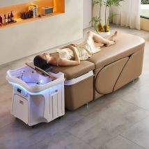 Professional Hair Spa Salon Furniture Portable Head Wash Shampoo Chair with Backwash Sink Supplies 2025 Styling Tools Accessorie