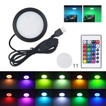 1 2 4 6 Lichter 5V RGB Schrank Licht 24Key Fernbedienung Schalter USB Kit Slim Lampe für Küche Vitrine Home Bar Schreibtisch Akzent Beleuchtung