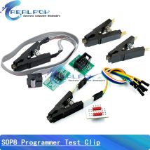 Programmierer Testclip SOP8 Achtpoliger BIOS-Clip Breiter und schmaler Körper 8-poliger Universalclip Adapterclip IC-Sockel Brennender Chipclip