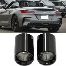 2 teile/los Auto Endrohr Schwarz Abdeckung Für BMW Z4 G29 Xdrive 20i 30i 2019-2024 Schalldämpfer Spitze Endrohr ersatz Auspuff Trim Abdeckung