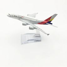 JASON TUTU 16CM Asiana Airlines Airbus A380 Flugzeugmodell Planel Flugzeug Druckguss Metall Flugzeuge Sammeln Sie Geschenke