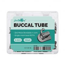 50Set/200pcs Dental Orthodontic Buccal Tubes Bondable 1st Molar Mesh Base Non-Convertible Single Tube Roth/MBT Orthodontist Tool