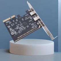 Scheda di espansione da PCIE a doppia tipo C PCI Express X4 a doppia porta Type-C USB 3.2 GEN2 Scheda riser da 10 Gbps Chip ASM1142 per PC desktop