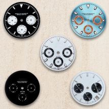 29.5mm Dial Green Luminous S Logo For VK63 Movement Watch Modification Accessories