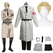 Reiner Braun Cosplay Anime Titan Kostüm Perücke Cosplay Marley Offizier Uniform Halloween Kleidung