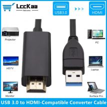 USB 3.0 zu HDMI Adapter USB zu HDMI Konverter USB A zu HDMI Kabel 1080P 60Hz Audio Video Adapter für PC Laptop Projektor HDTV