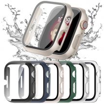 Glass+cover For Apple Watch Case series 8 7 6 5 4 3 SE 44mm 45mm 42mm 41mm iWatch Screen Protector for apple watch Accessories