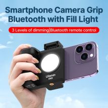 Ulanzi CG02 Smartphone-Kameragriff Bluetooth mit Fülllicht CRI 95+ 15M Fernzoom