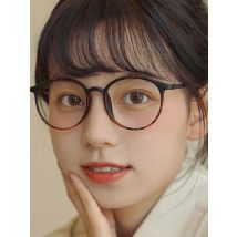 Round Frame Clear Lens Glasses Retro Fashion Decorative Glasses Computer Spectacles For Women Men