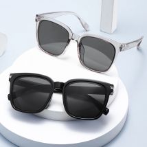 Übergroße quadratische Sonnenbrille für Herren, gewölbtes Design, Sonnenbrille für Herren, blendfrei, zum Fahren, Luxusmarke, UV-Schutz