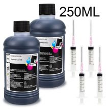 250ML Universal Ink Dye Refill Kit For Canon HP Epson Cartridge 301 302 304 305 664 604 CISS Ecltank 104 Compatible All Printer