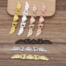 REGELIN 20 Stück 6 Farben 7 x 78 mm filigrane Wraps Blumenverbinder Metallhandwerk Geschenk Dekoration DIY Erkenntnisse Schmuckherstellung