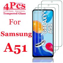 Dla Galaxy A51 Screen Protector Samsung 4G 5G UW, szkło hartowane HD 9H wysokiej jakości aluminium przezroczyste przezroczyste zapobiegające zarysowaniom